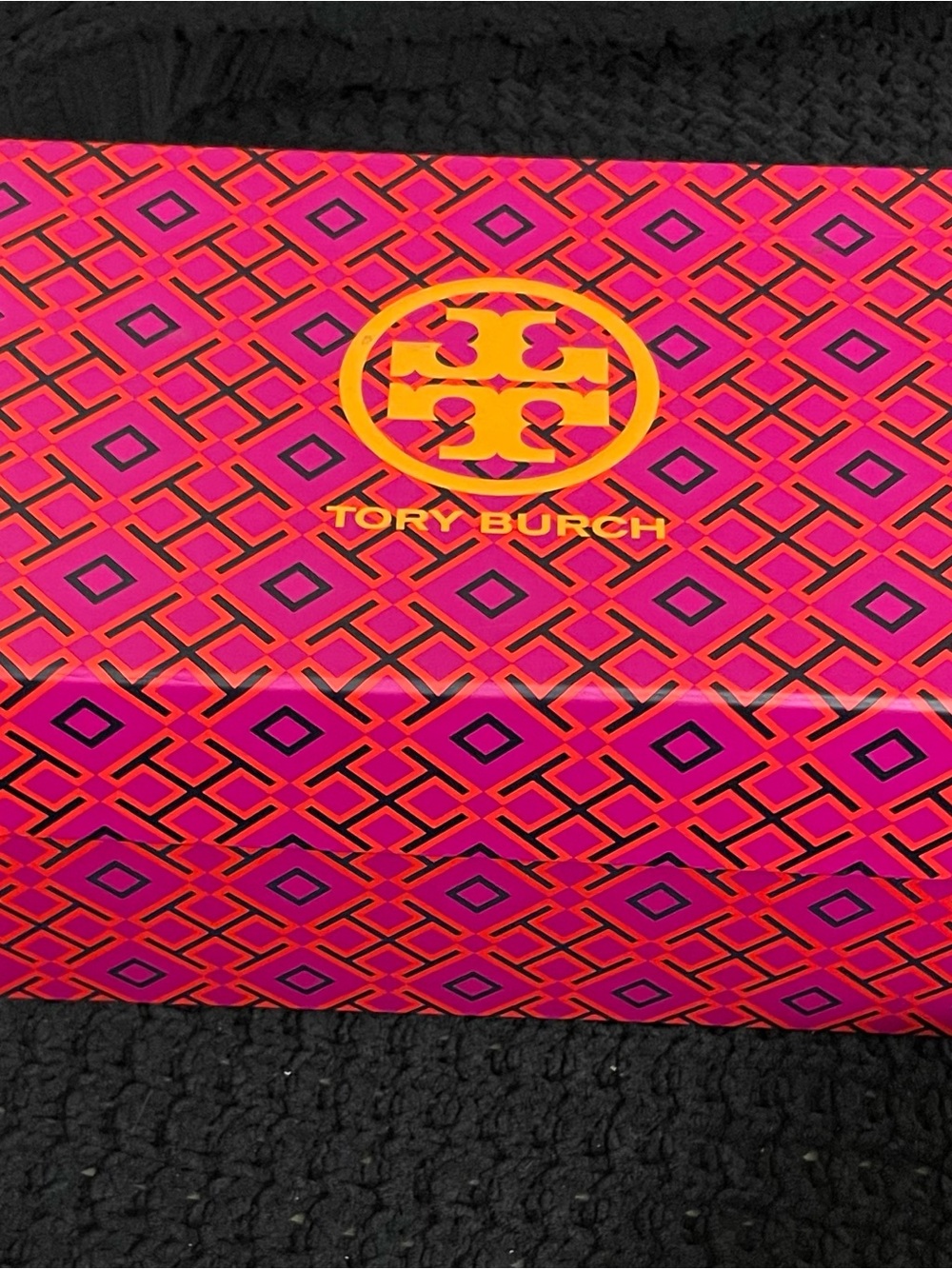 Tory Burch Pink and Orange Geometric shoe BOX only